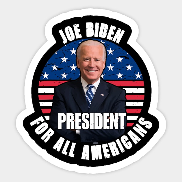 Joe Biden All Talk Anti Democrat Trump 2020 Sticker by Jessica Co